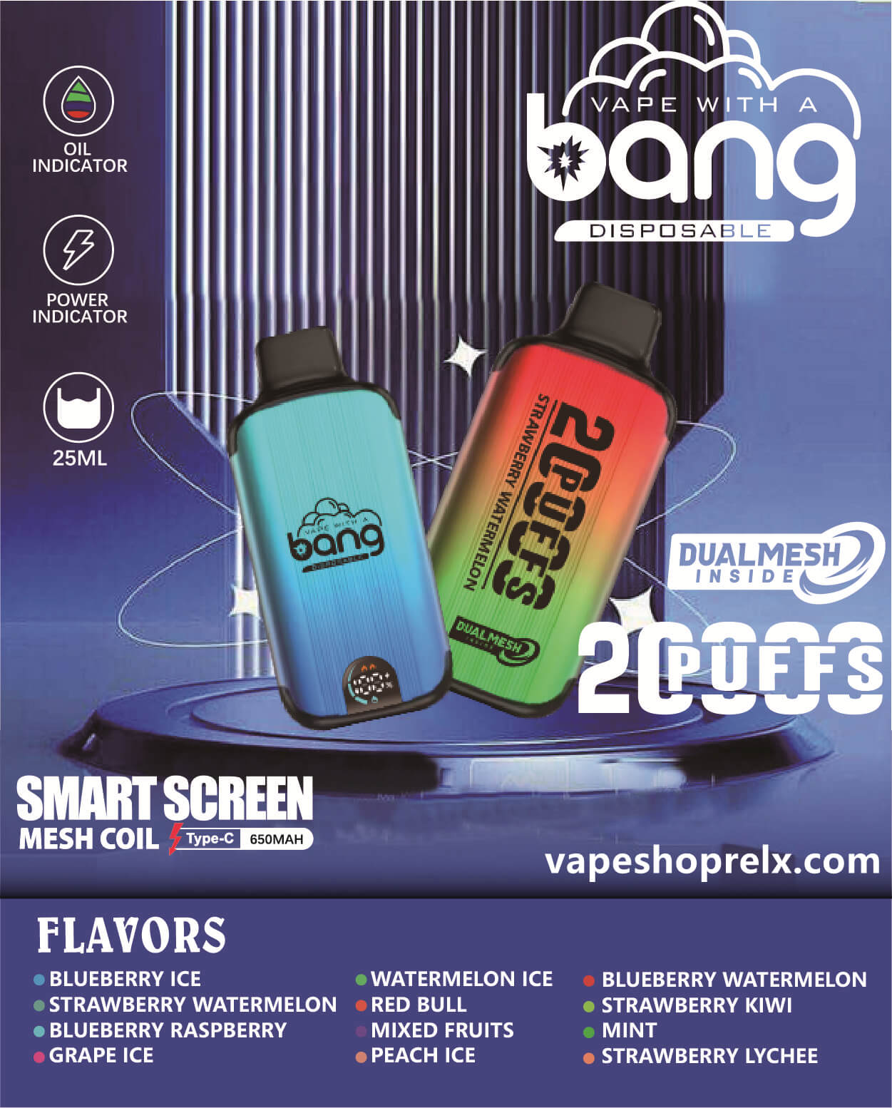 Bang DUALMESH 20000 Puffs